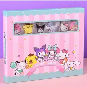 Sanrio Ball Point Pens 6pcs/set Pochacco, Hello Kitty, My Melody, Kuromi… NWT